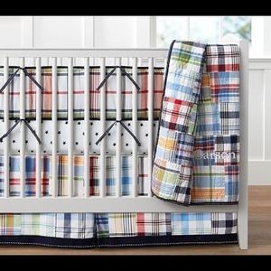 Pottery Barn crib skirt